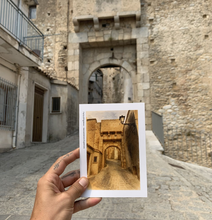 Cartolina Porta Monasterace Superiore